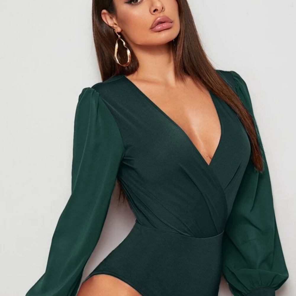 🖤Shein Hunter Green Bodysuit 🖤